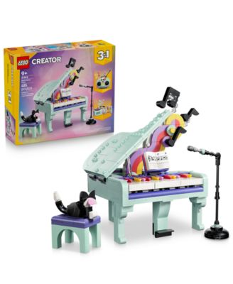 LEGO Creator 3 in 1 Music Decor Piano with Cat 31392, 485 Pieces