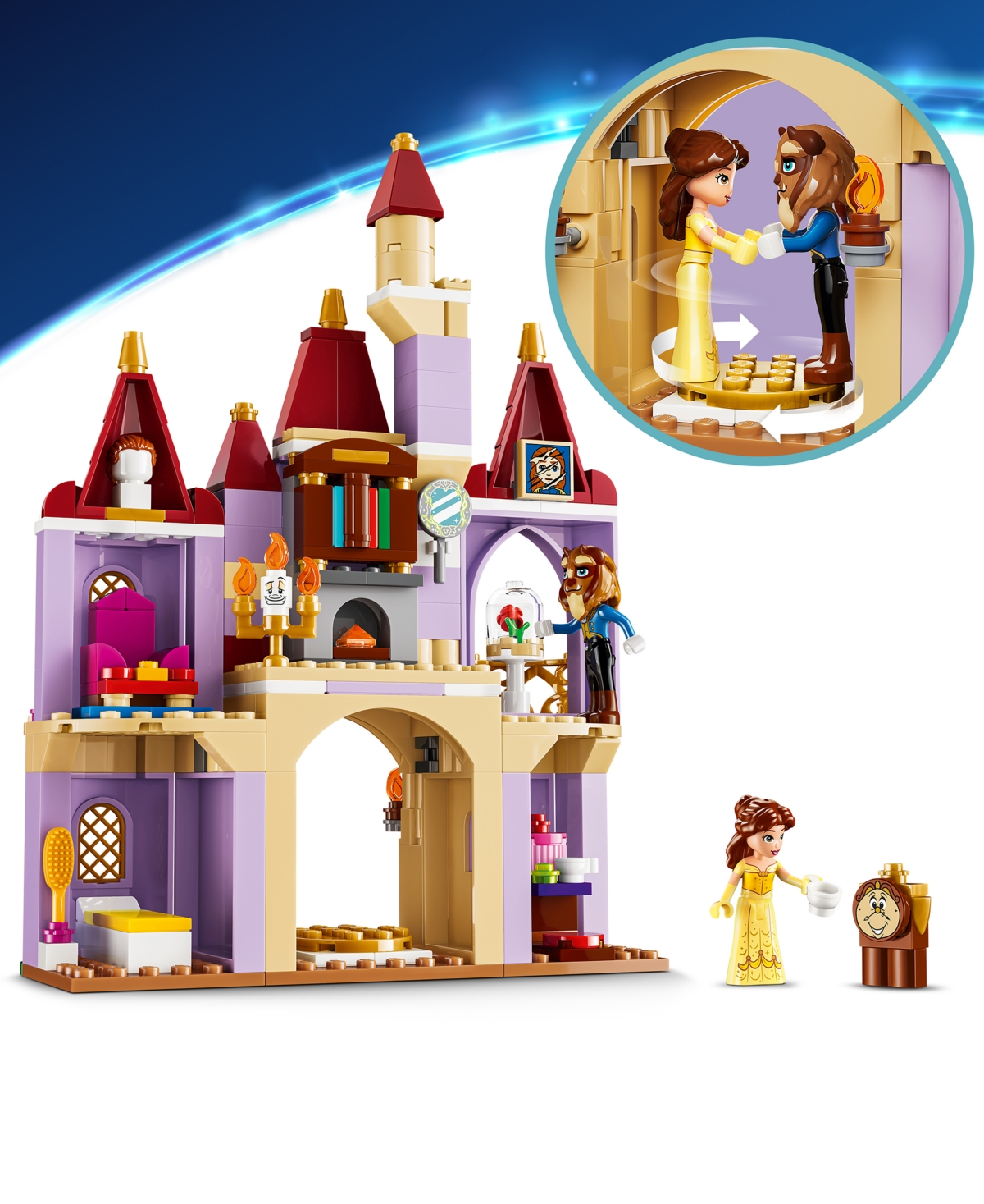 Lego Disney Princess Belle the Beast's Enchanted Castle 43289 254-Piece Building Set, Ages 5+