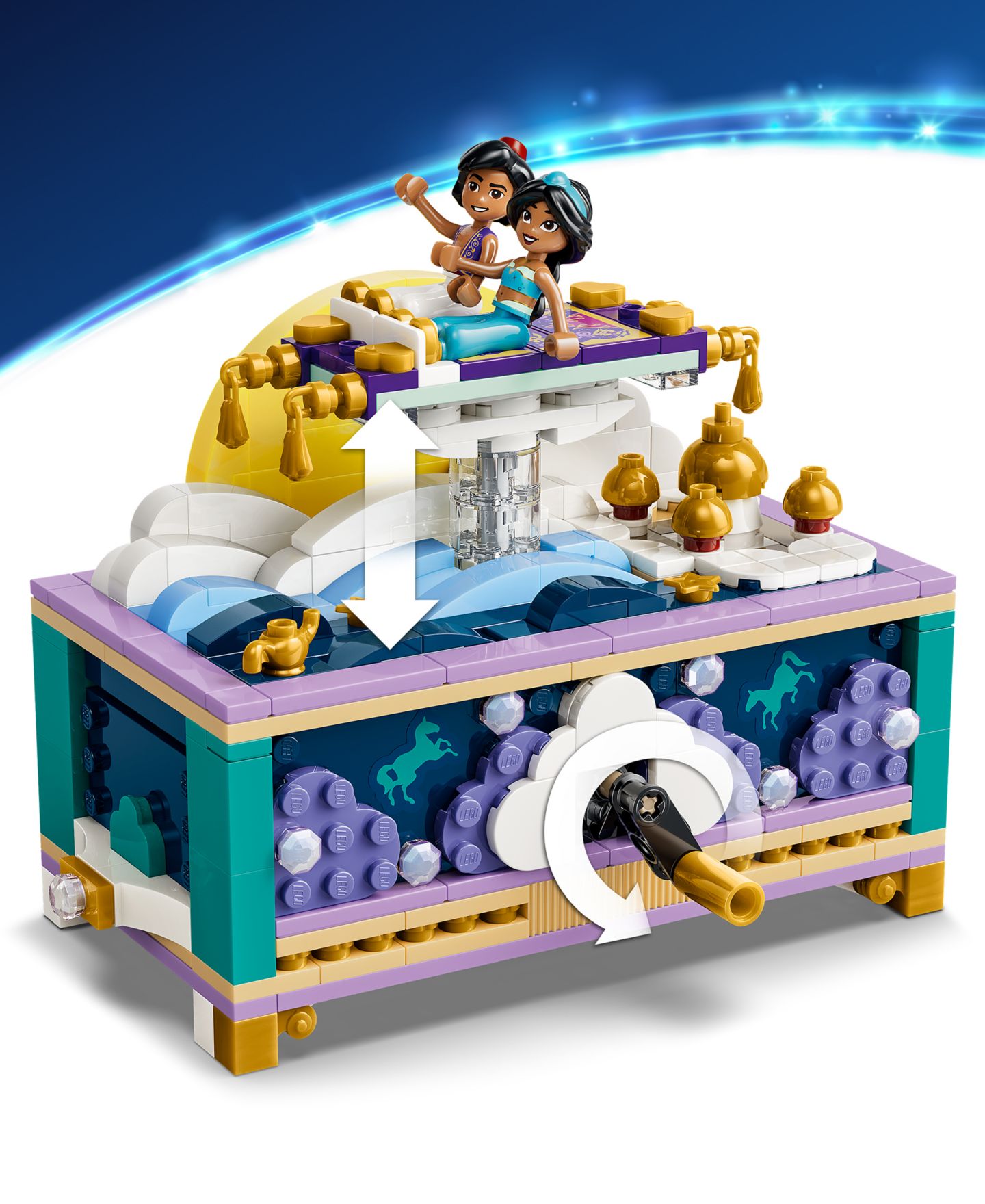 Детские конструкторы LEGO® Disney Princess Jasmine’s Jewelry Box 43295, 458 Pieces — фото 3