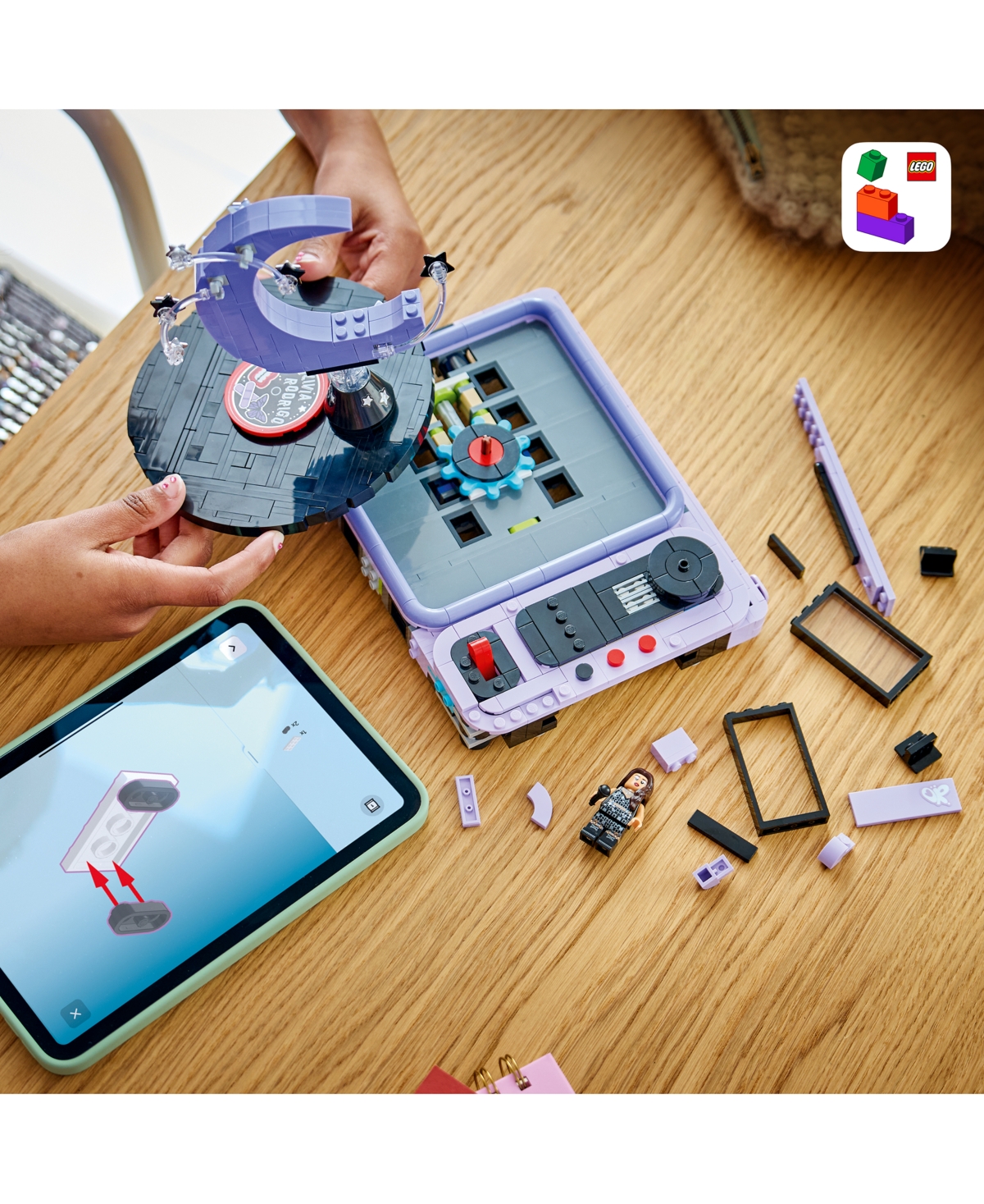 Lego Olivia Rodrigo Concert Moon 43029 Rotating Record Player 670-Piece Building Set, Ages 14+