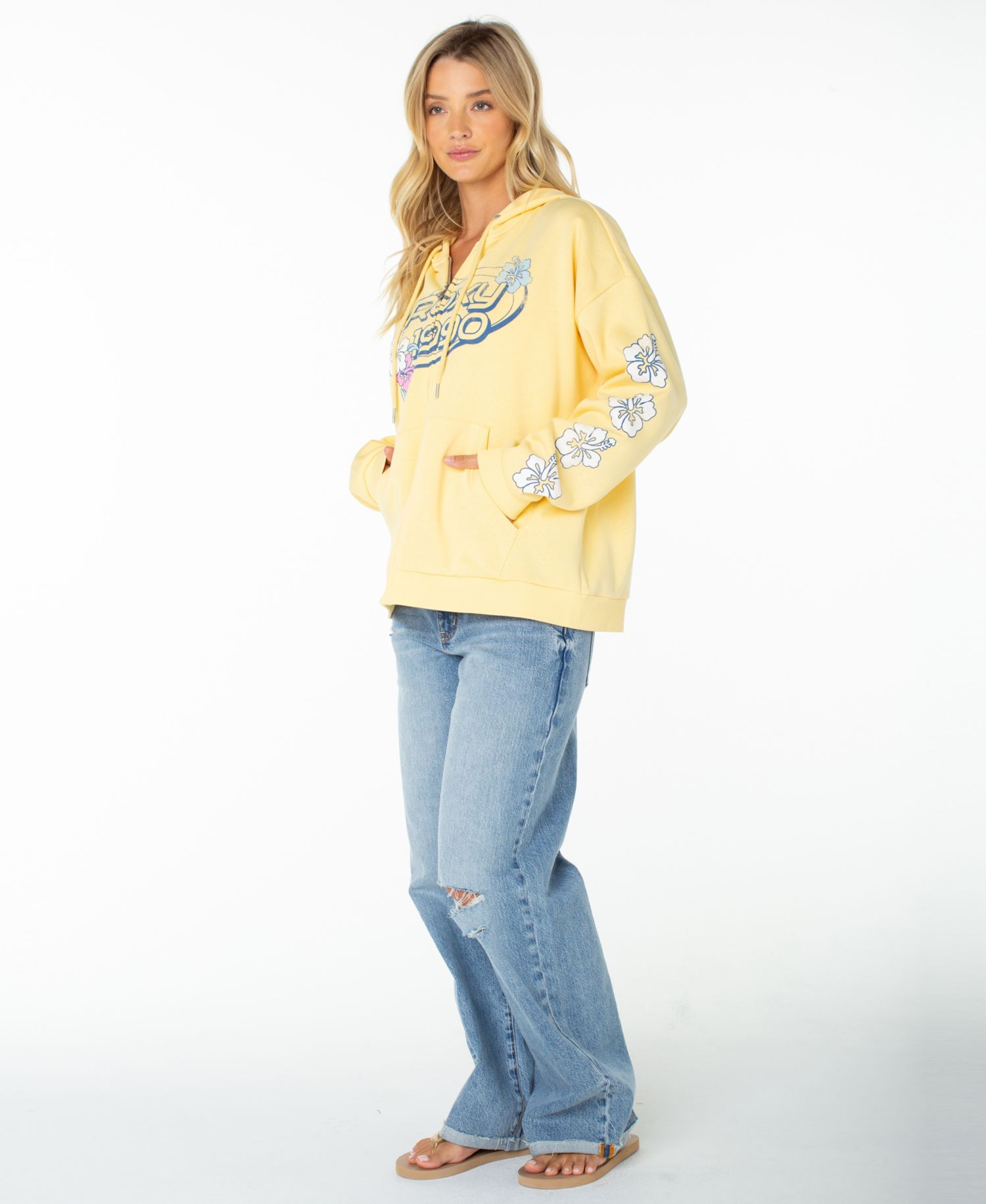 Women's Sundown Full-Zip Oversized Graphic Hoodie