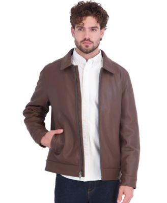 Men's Point Collar Open Bottom Jacket