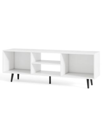 TV Stand with Storage Compartments and Metal Legs