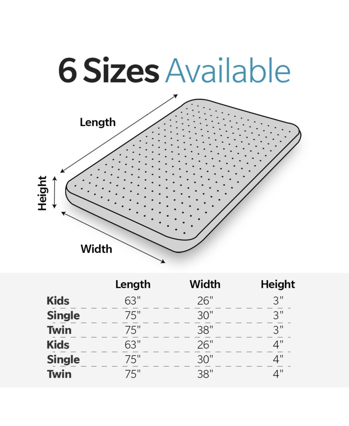 ECHTPeak Camping Sleeping Mat, Pads for with Strap and Waterproof Cover, Memory Foam Pad Outdoors