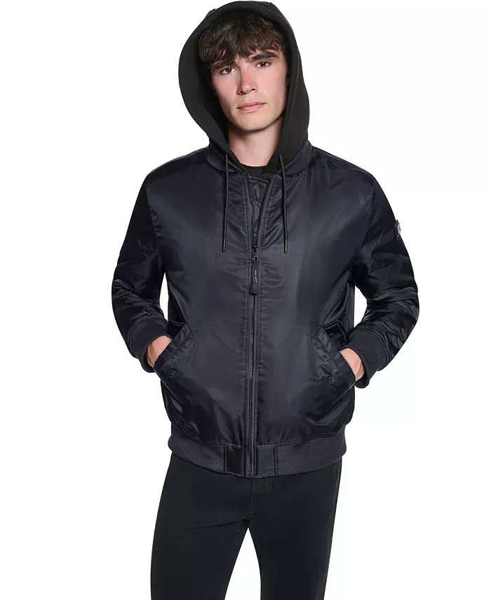Men's Signature Hooded Bomber Jacket - thumbnail 4