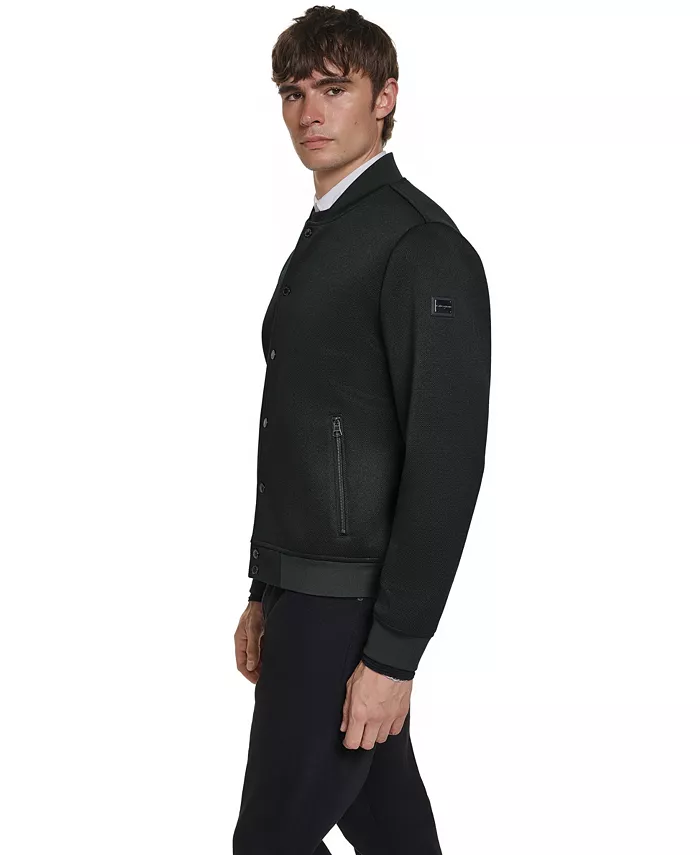 Men's Textured Bomber Jacket - thumbnail 8