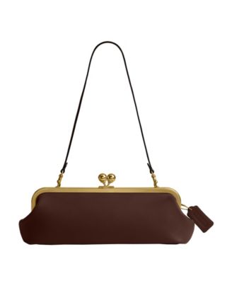 Kisslock Small Leather Frame Bag 30