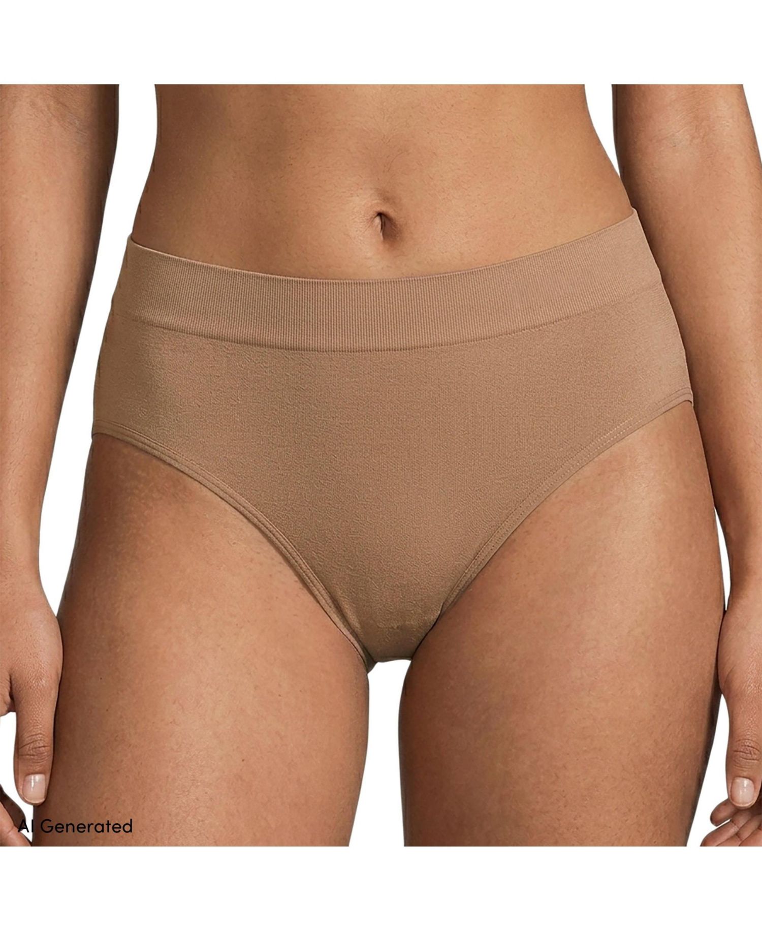 Women's Bikini Brief Cotton Comfort Seamless Basics 3 Pack Panties