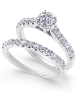 image of Diamond Round Bridal Set (1 ct. t.w.) in 14k White Gold