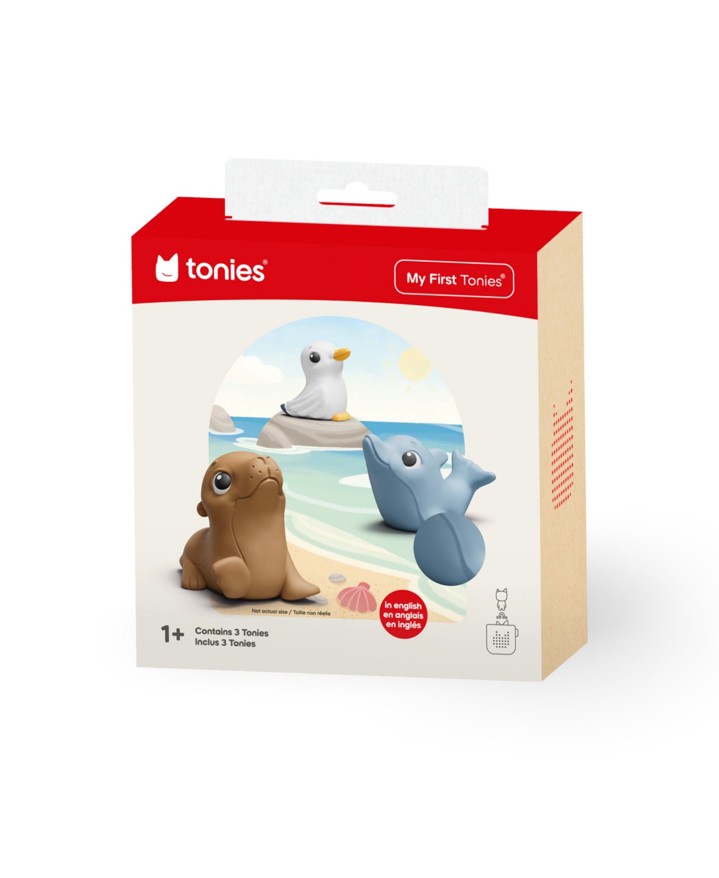 Детские игрушки My First Tonies Ocean Set Real Animal Sounds 3-Piece Audio Figures, Ages 1+ — фото 5