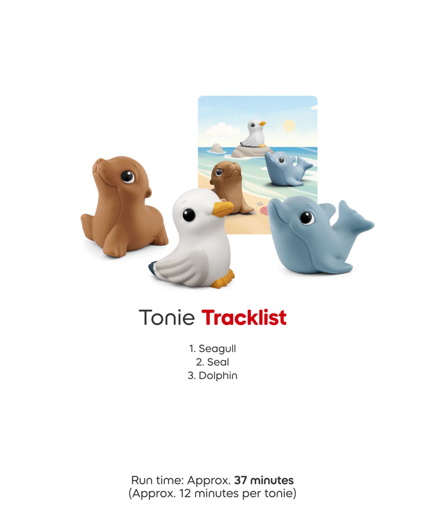 Детские игрушки My First Tonies Ocean Set Real Animal Sounds 3-Piece Audio Figures, Ages 1+ — фото 6