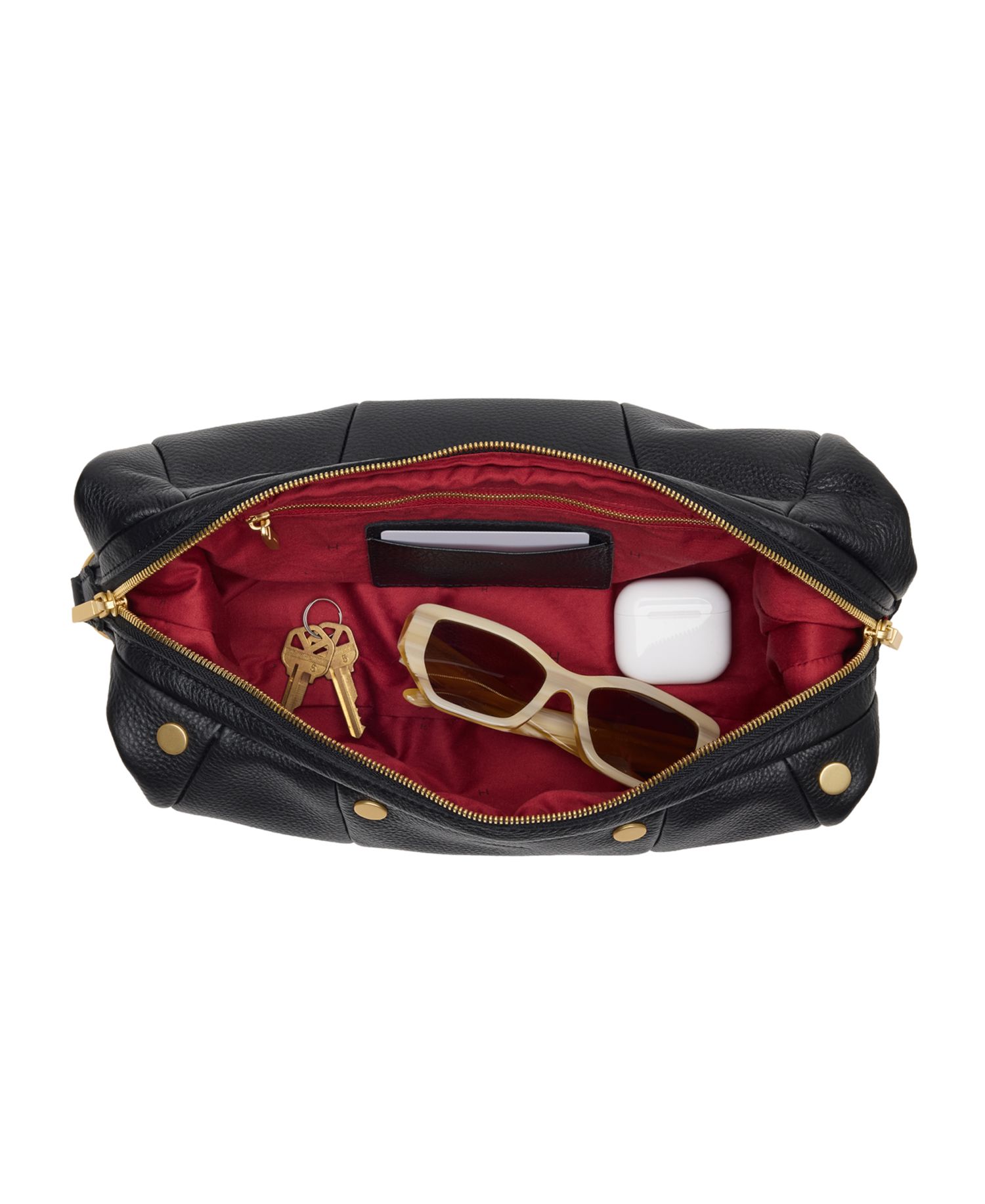 Erica Med Suede Small Zipper Shoulder Handbag