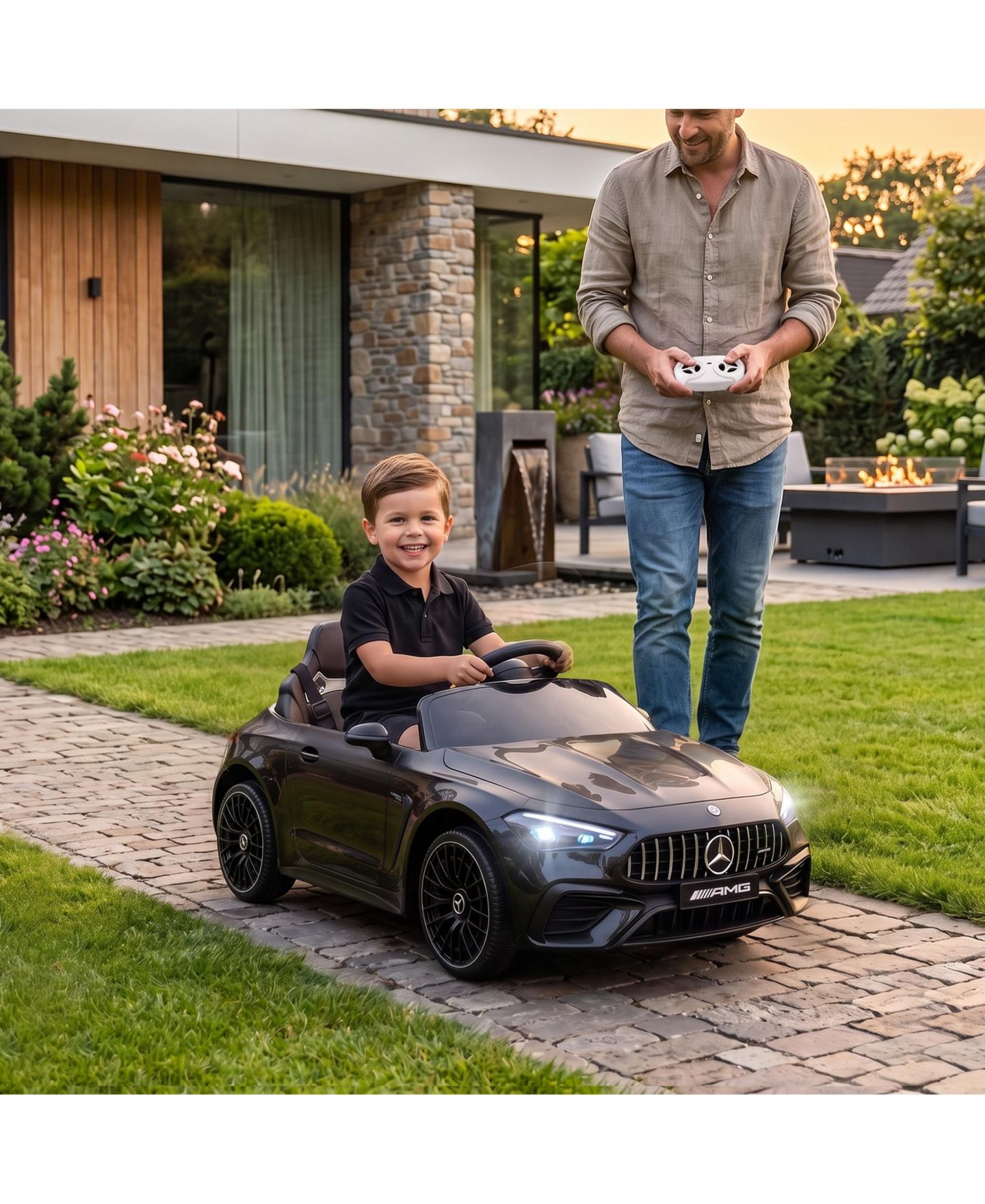 Детская игрушка Qaba Licensed Mercedes Amg Cle 53 Electric Car for Kids with Remote, цвет: Чёрный — фото 2