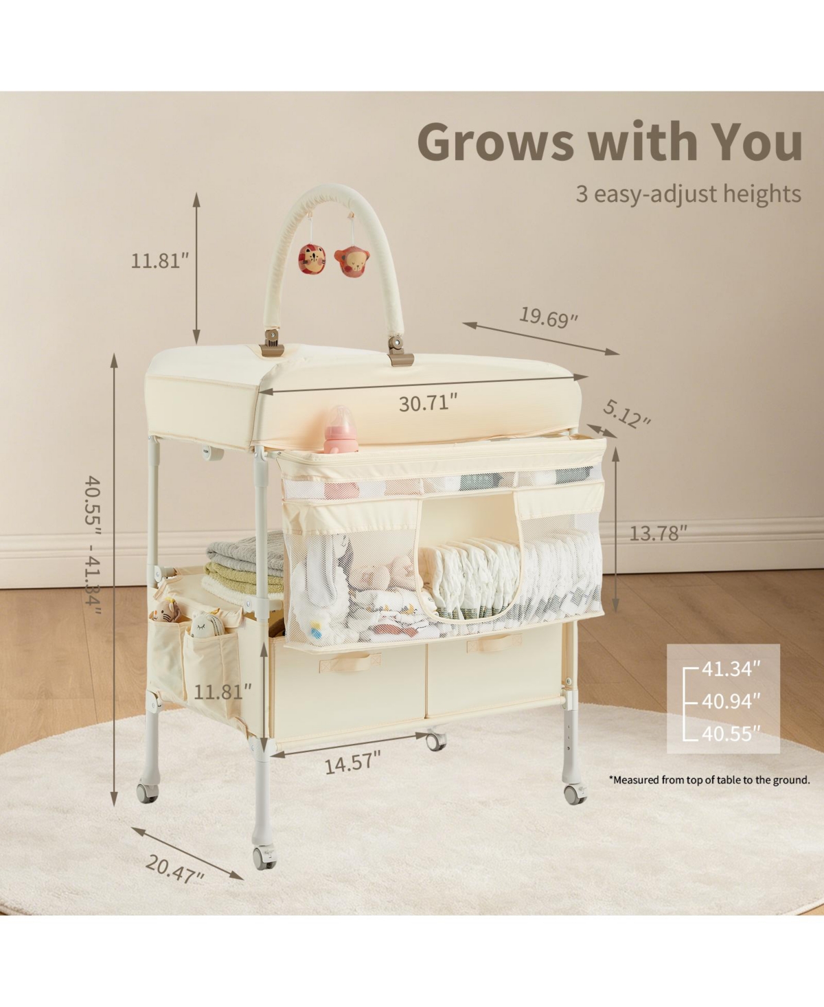 Gaomon Waterproof Oxford Cloth Diaper Changing Mat, Portable, Durable Infant Changing Station