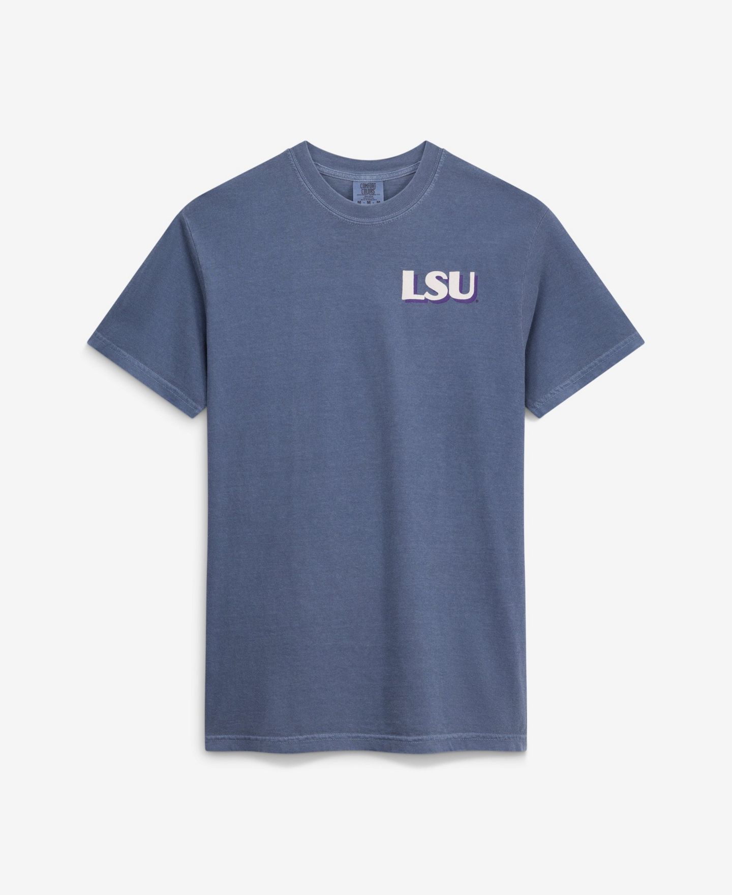 Мужская футболка Image One Navy LSU Tigers Comfort Colors Team Statue — фото 2