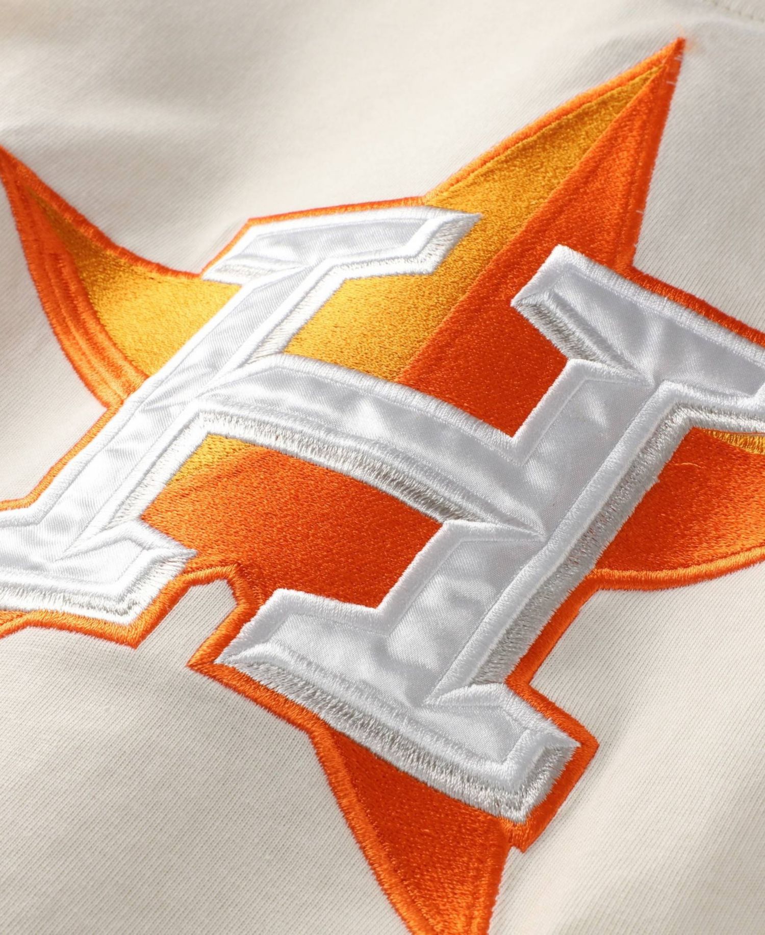 Men's Cream Houston Astros Big & Tall Full-Button Jersey