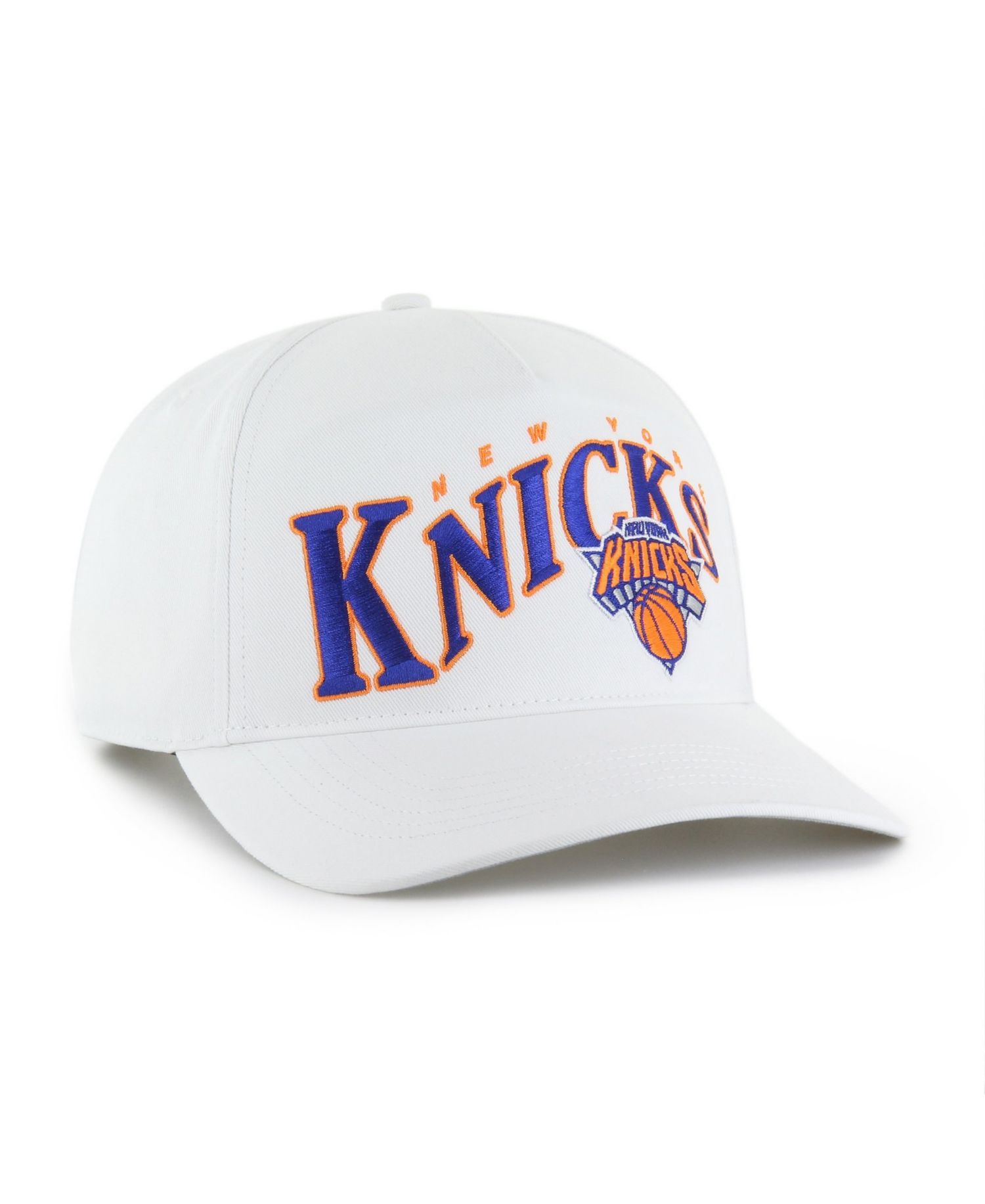 Men's White New York Knicks Wave Hitch Adjustable Hat