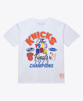 Men's White New York Knicks 1973 NBA Finals Champions Fest T-Shirt