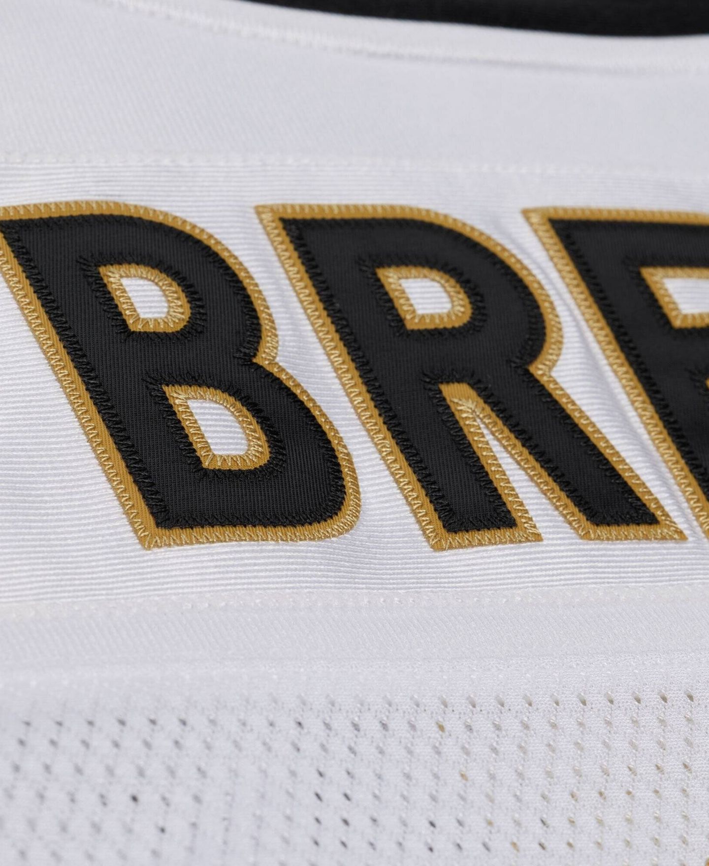 Мужской топ Mitchell & Ness Drew Brees White New Orleans Saints Super Bowl XLIV Authentic Jersey — фото 6