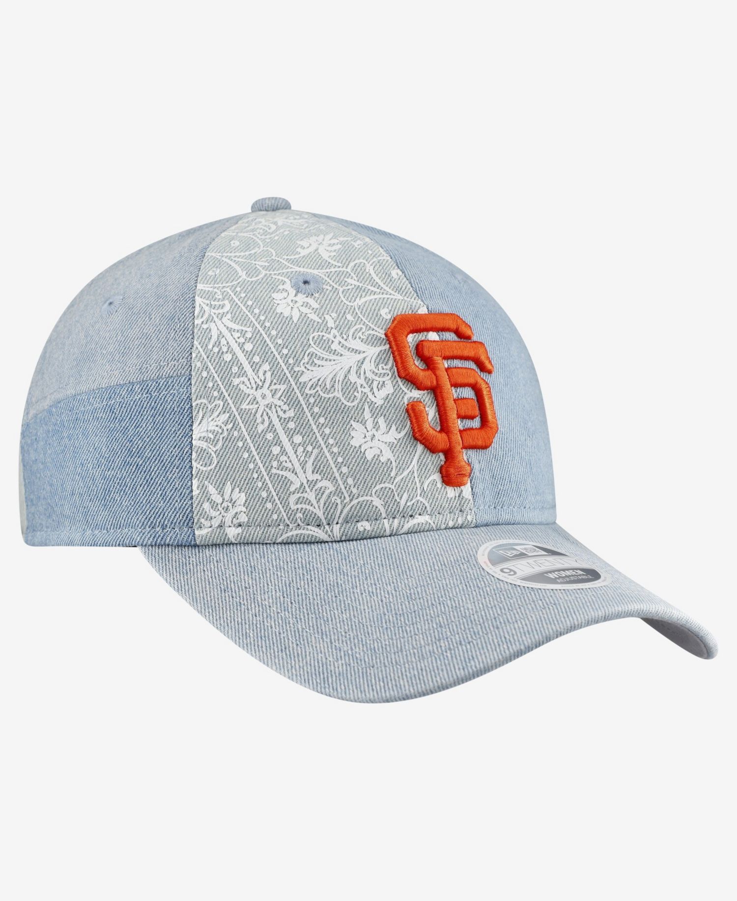 Women's San Francisco Giants Denim Patchwork 9TWENTY Adjustable Hat