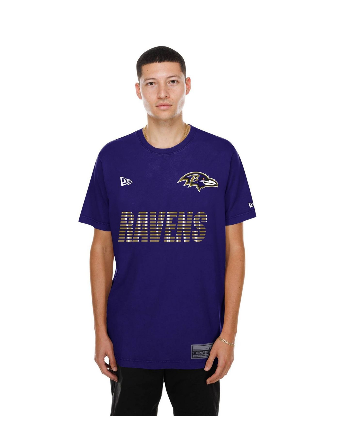 Мужская футболка New Era Purple Baltimore Ravens Match — фото 2