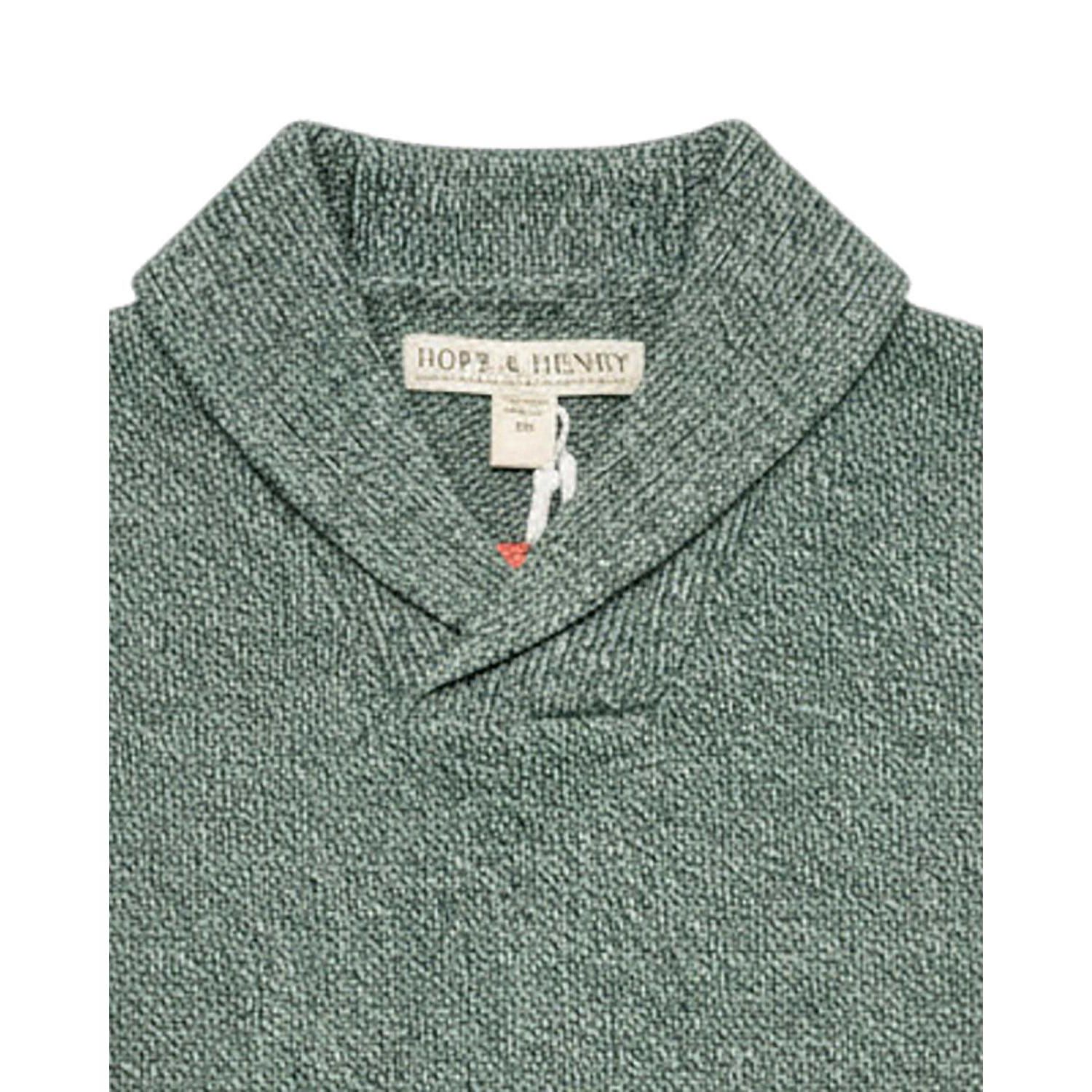 Little and Big Boy's Organic Shawl Collar Sweater