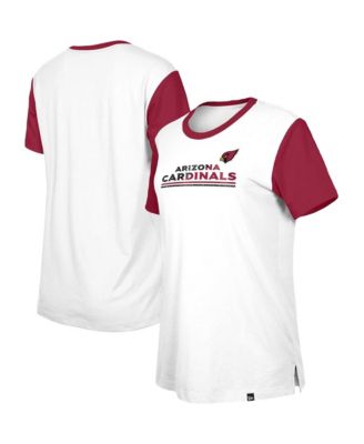 Women's Arizona Cardinals Third Down Color Block Crewneck T-Shirt