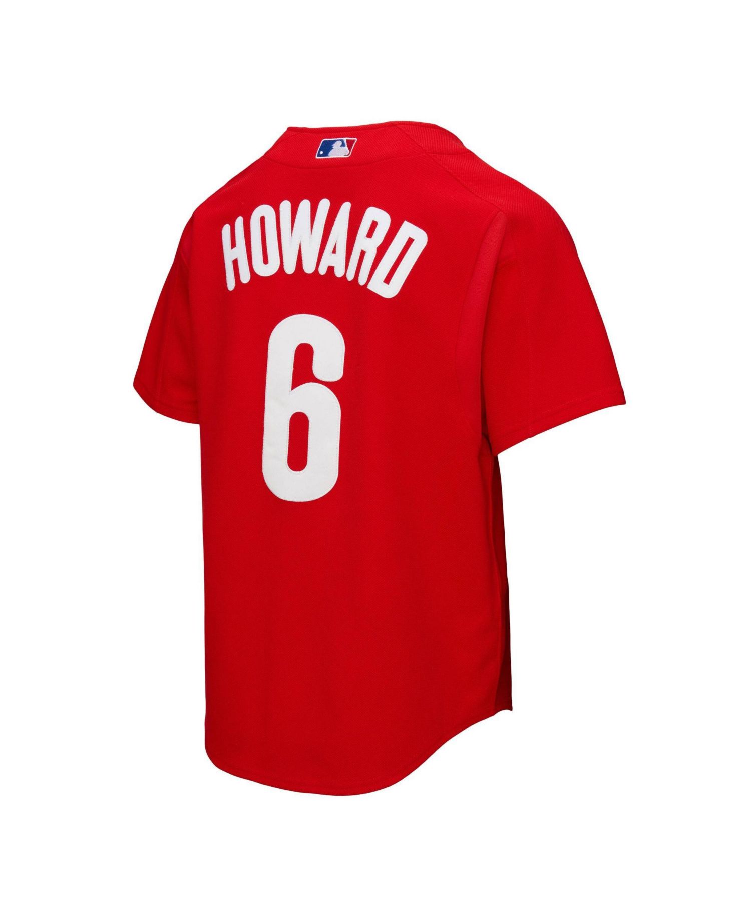 Men's Ryan Howard Red Philadelphia Phillies Big & Tall Cooperstown Mesh Batting Practice Jersey