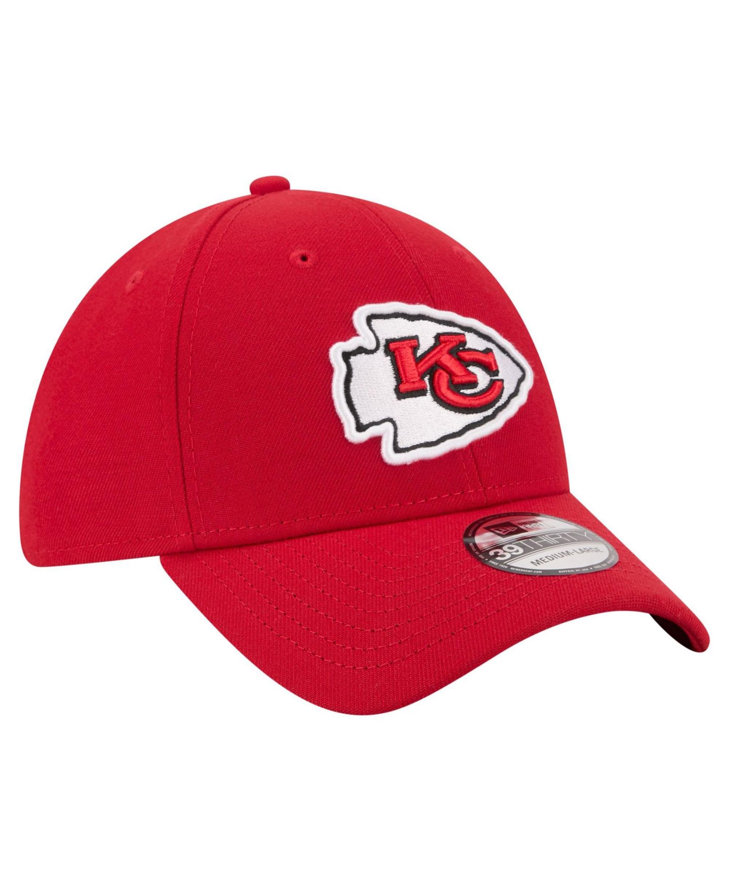 Мужская кепка New Era Red Kansas City Chiefs Core Team 39THIRTY Flex Hat — фото 3