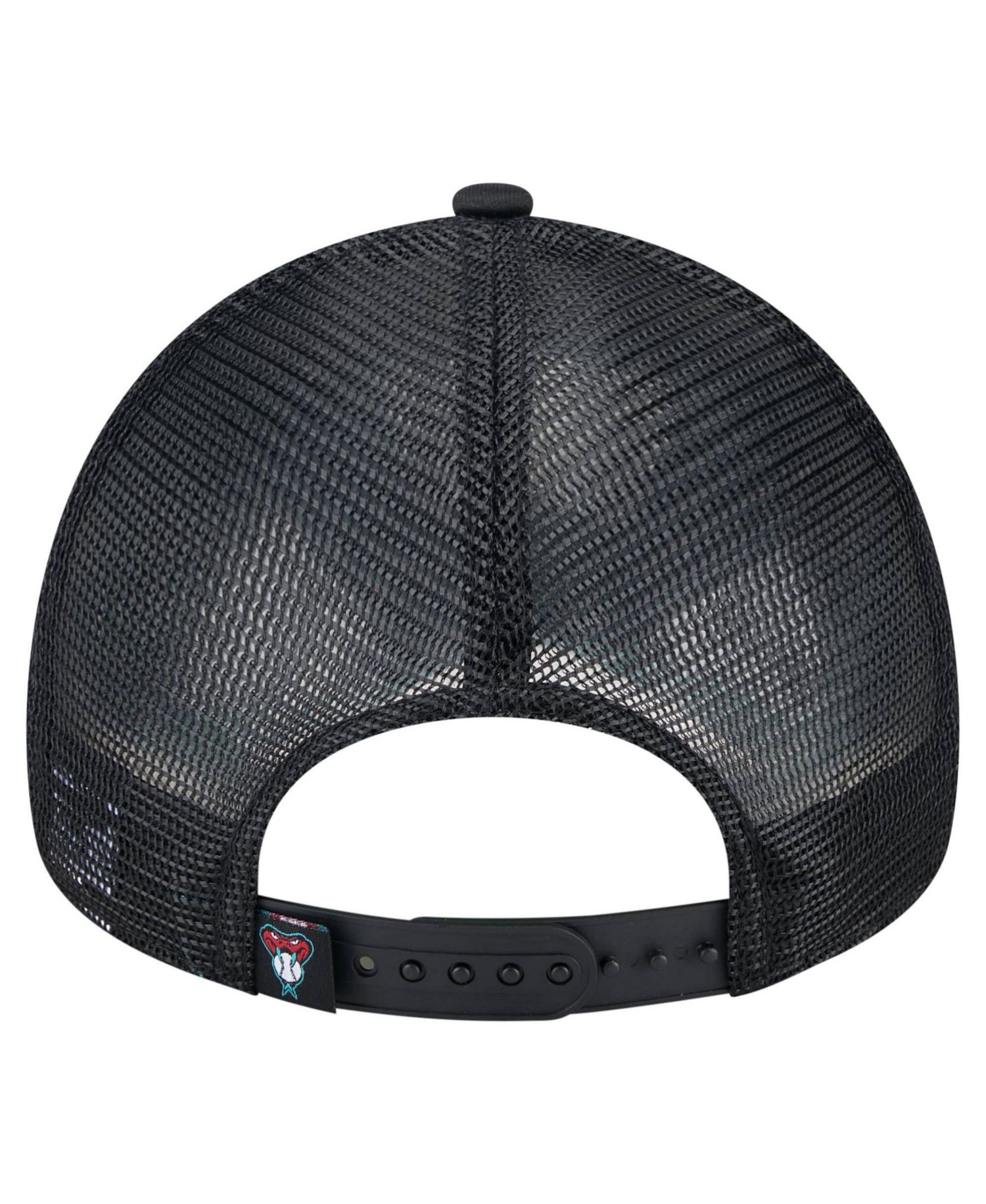 Men's Black Arizona Diamondbacks Distressed 9FORTY A-Frame Adjustable Trucker Hat