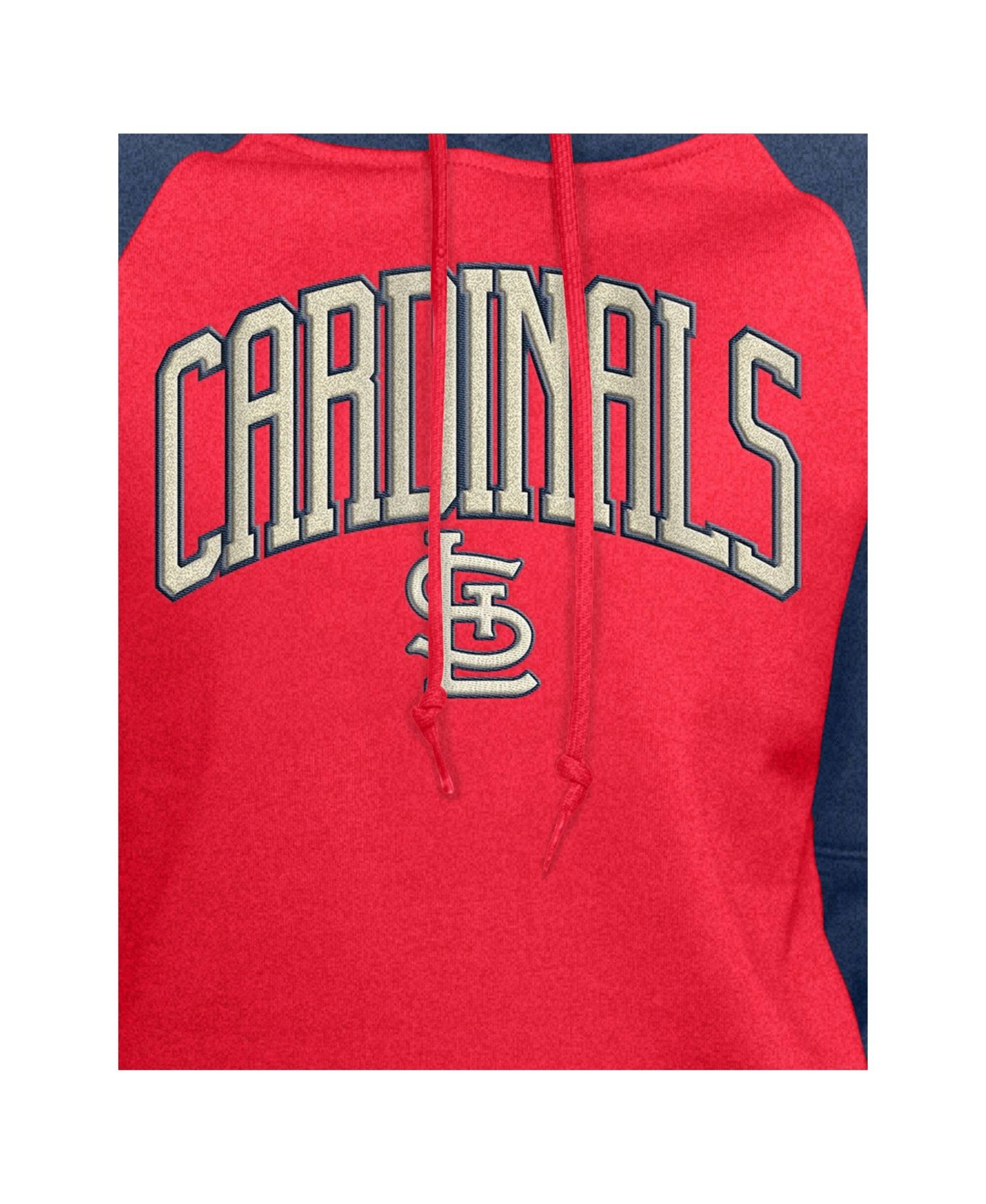 Women's St. Louis Cardinals Cooperstown Collection Cropped Raglan Hoodie