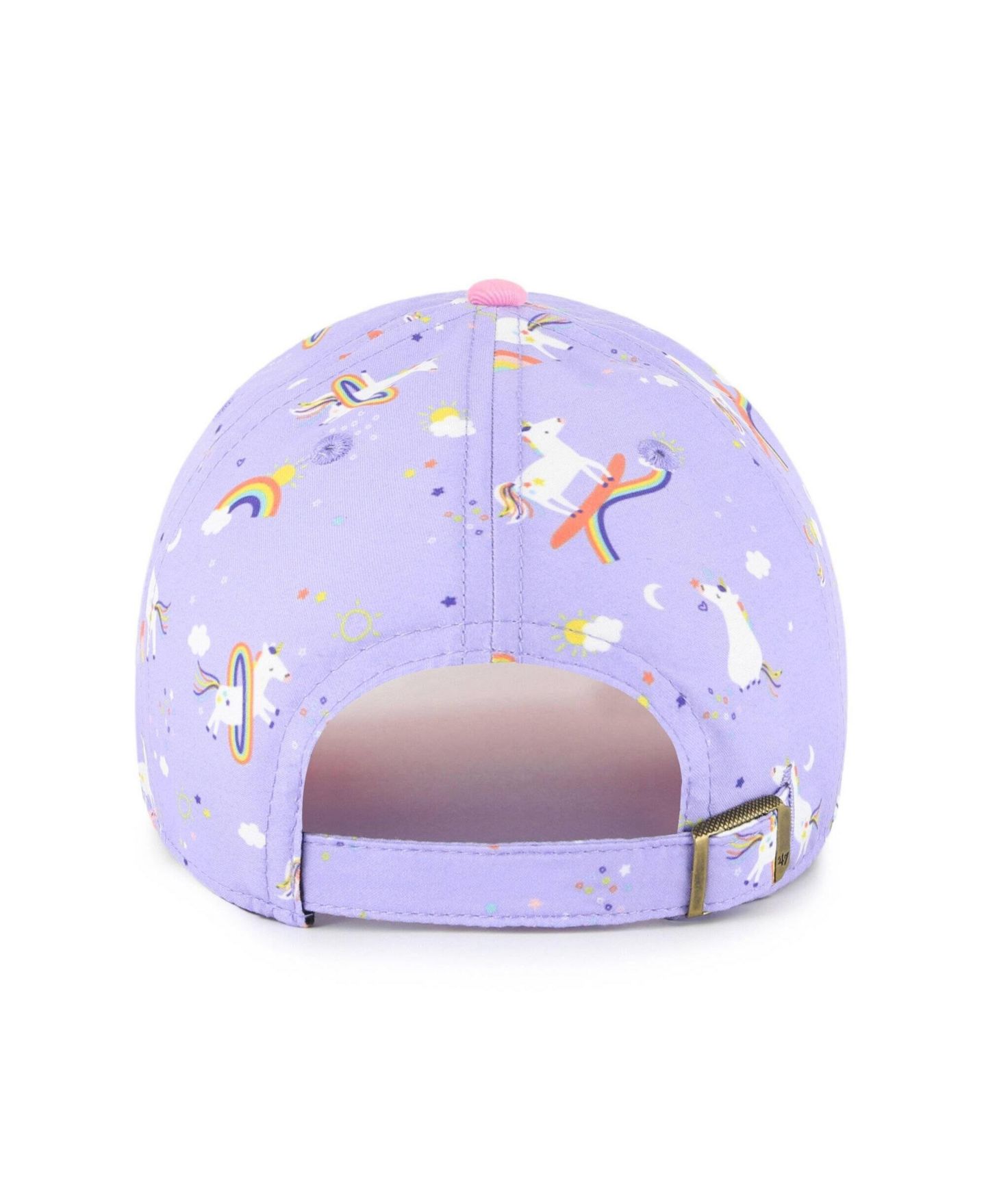 Кепка '47 Brand Lavender Miami Marlins Unicorn Clean Up Adjustable Hat для девочек — фото 2