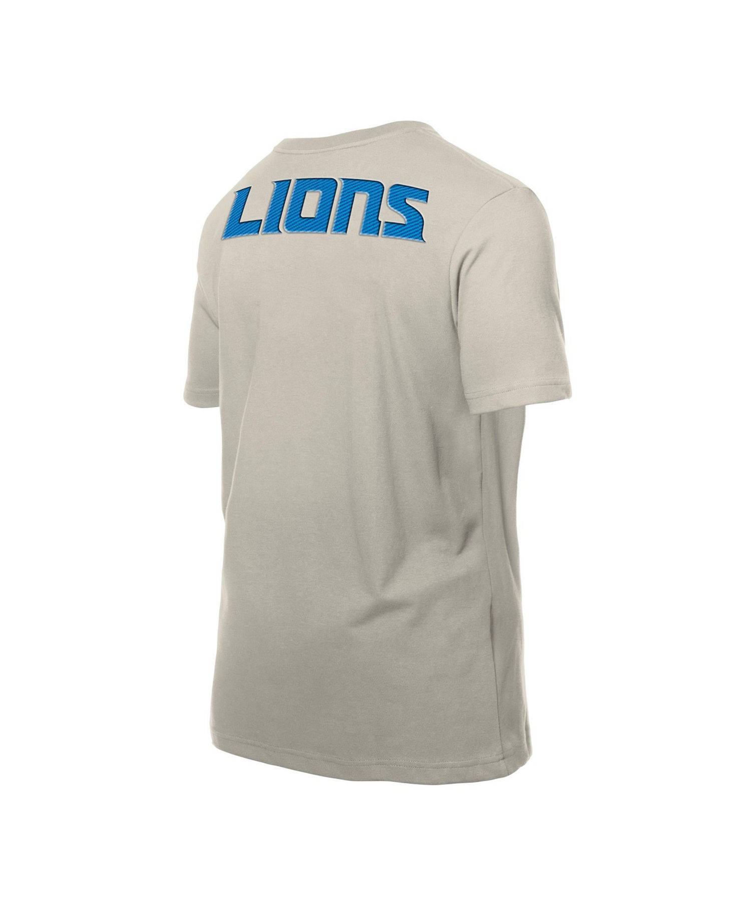 Men's Light Beige Detroit Lions Multi Patch T-Shirt