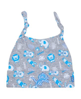 Baby Boys and Girls Gray Detroit Lions Animal Baby Beanie Cuffed Knit Hat