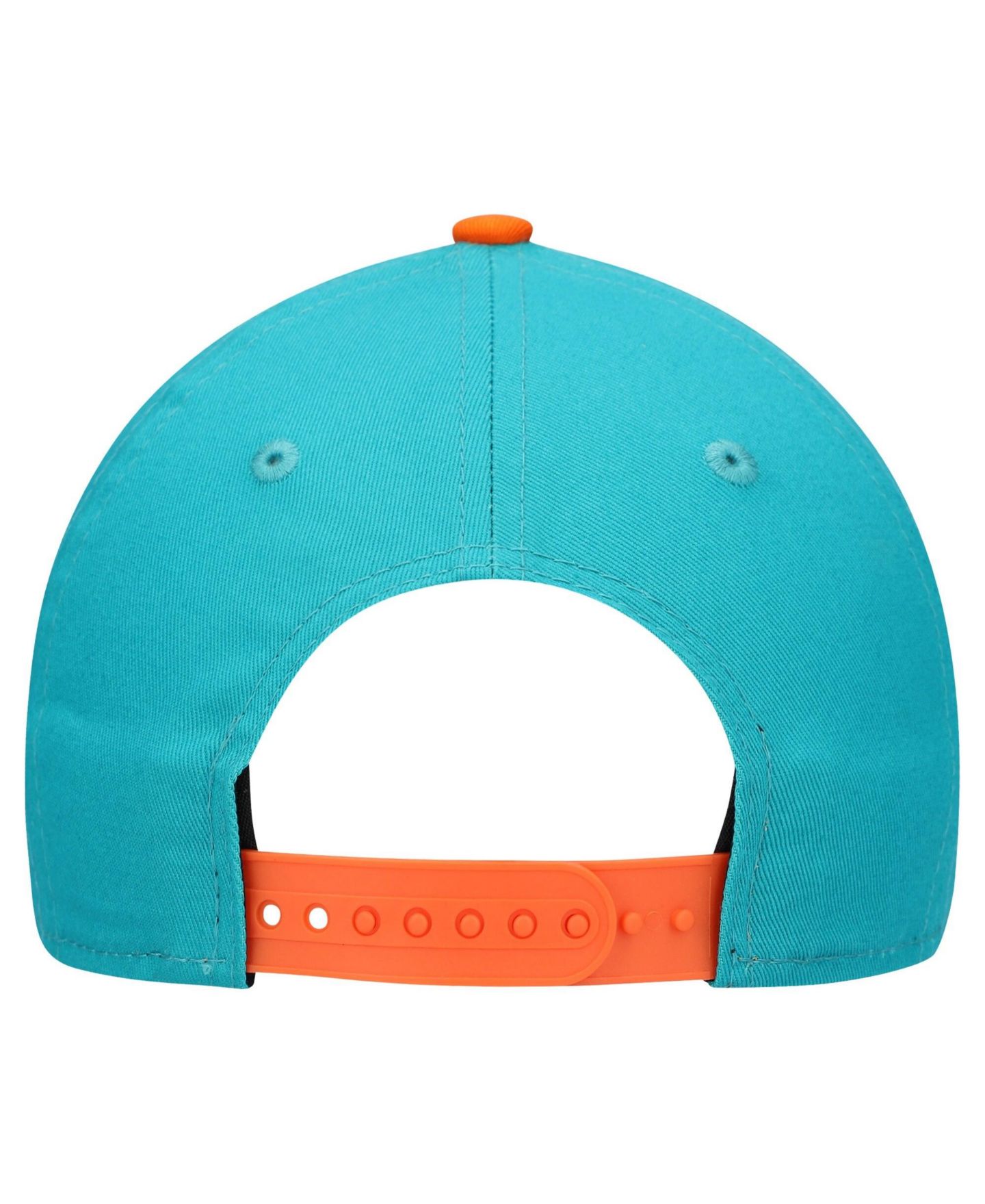 Детская кепка New Era Aqua/Orange Miami Dolphins Arch Coolera 9FORTY A-Frame Adjustable Hat — фото 4