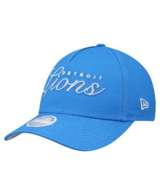Women's Blue Detroit Lions Metallic 9FORTY M-Crown A-Frame Adjustable Hat