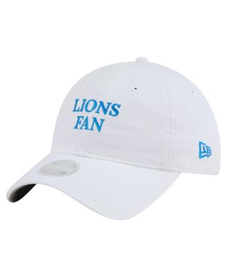 Women's White Detroit Lions Team Fan 9TWENTY Adjustable Hat