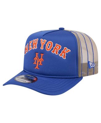Men's Royal New York Mets Vintage Arched Foam Front 9FIFTY A-Frame Adjustable Trucker Hat