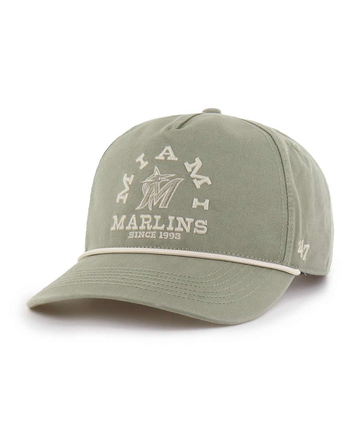 '47 Brand Men's Olive Miami Marlins Canyon Ranchero Hitch Adjustable Hat