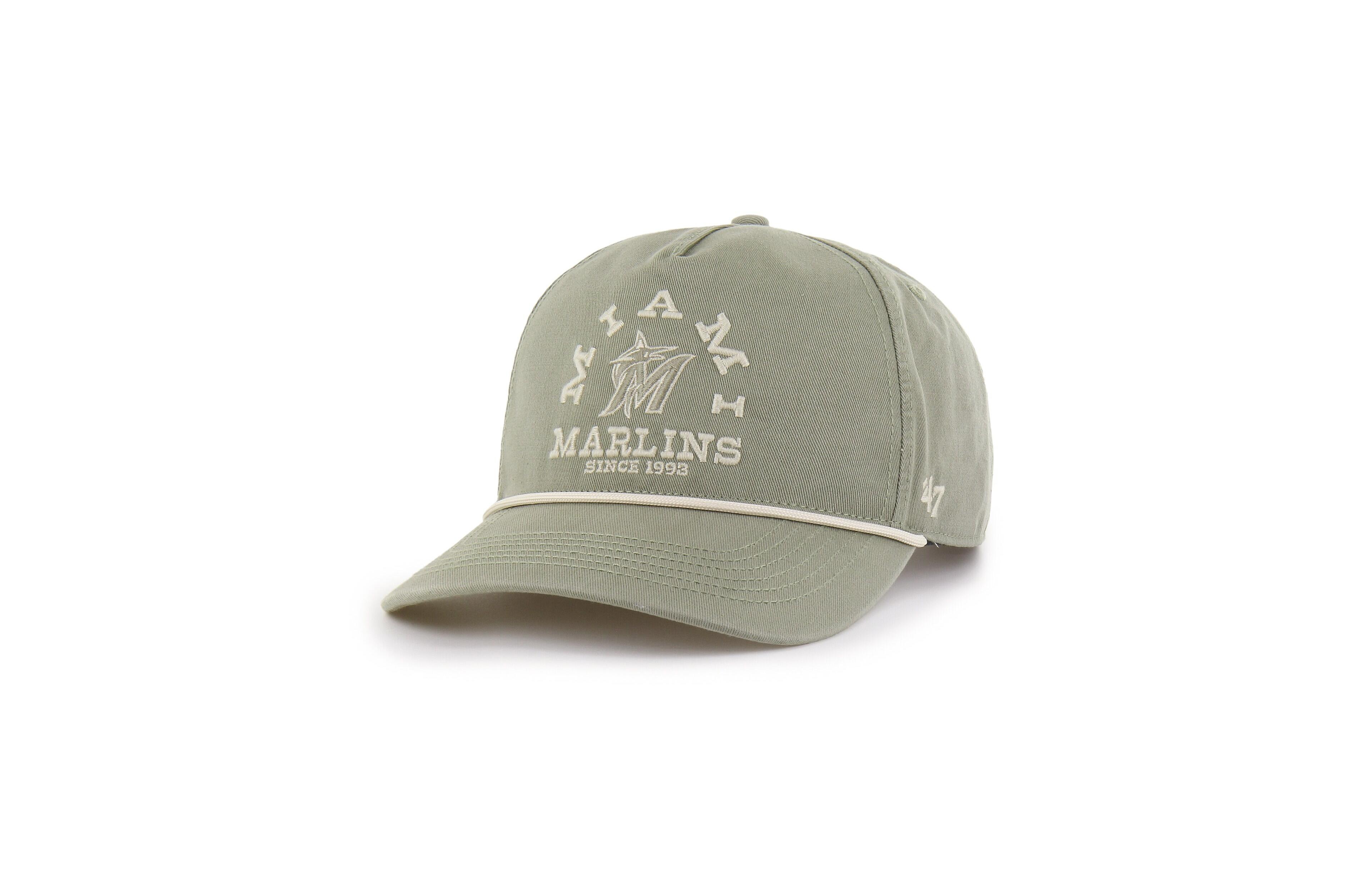 '47 Brand Men's Olive Miami Marlins Canyon Ranchero Hitch Adjustable Hat