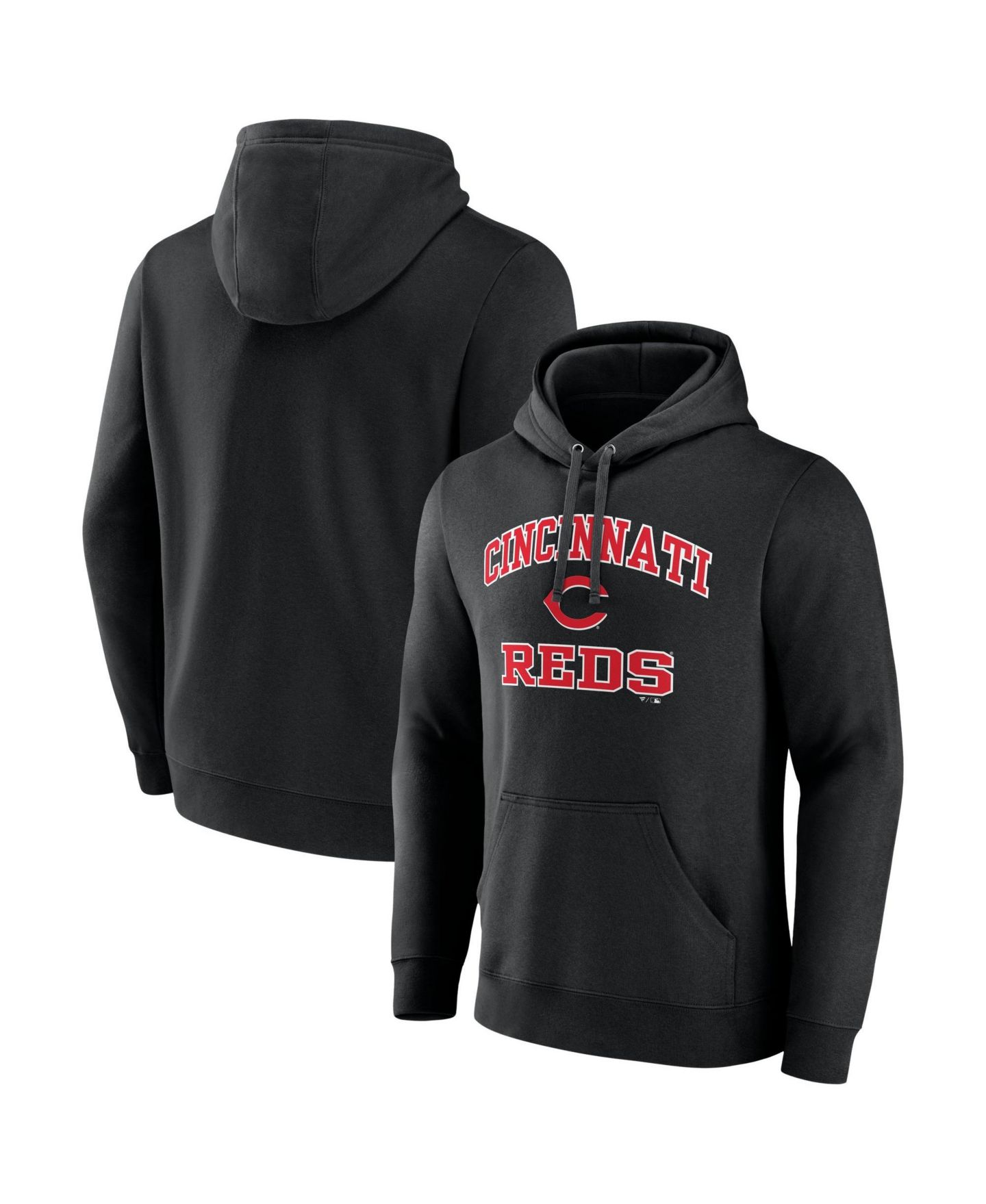 Мужское худи Logo Athletic Black Cincinnati Reds Heart & Soul — фото 1