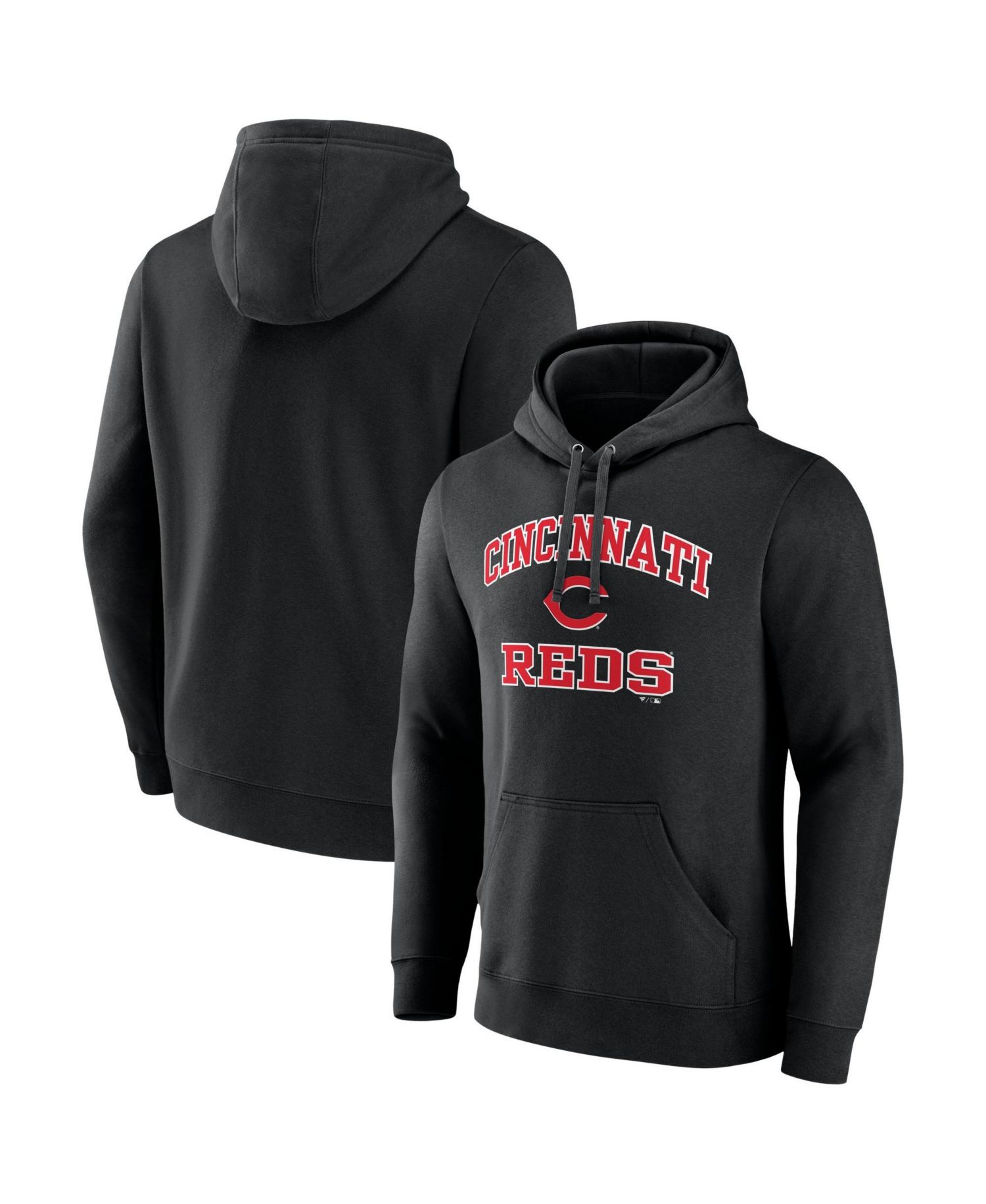 Men's Black Cincinnati Reds Heart & Soul Hoodie