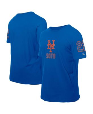 Men's Juan Soto Royal New York Mets Design Lab Name & Number T-Shirt