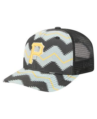 Men's Denim/Black Pittsburgh Pirates Aztec Denim 9SEVENTY Adjustable Hat