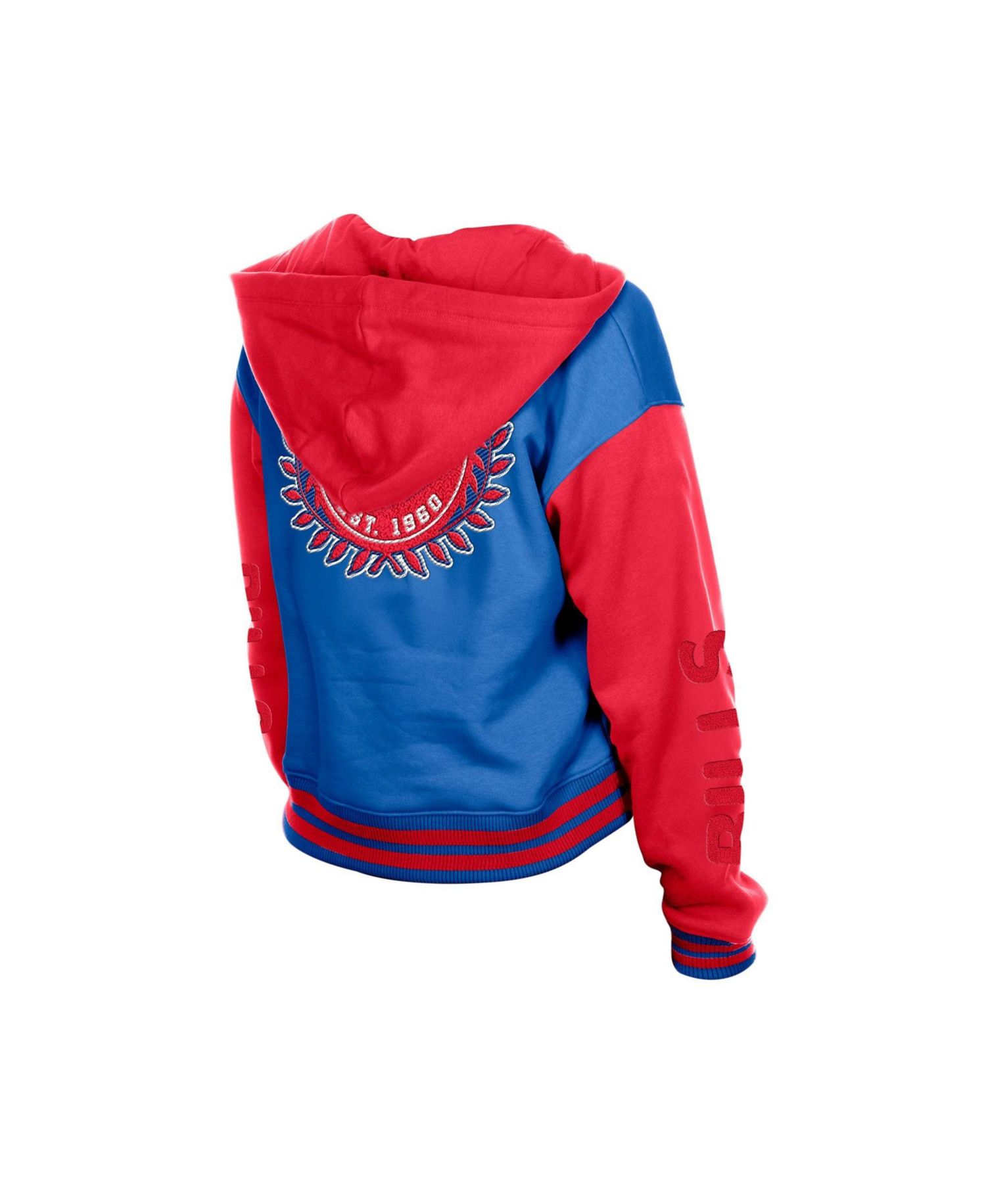 Women's Buffalo Bills Throwback Hooded Full-Snap Cotton-Blend Jacket