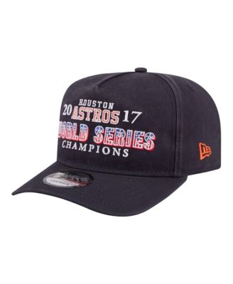 Men's Navy Houston Astros 2017 World Series Champions Historic 9FIFTY A-Frame Snapback Hat