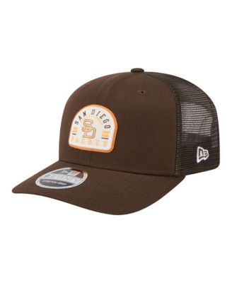 Men's Brown San Diego Padres Throwback Contest 9SEVENTY Adjustable Trucker Hat