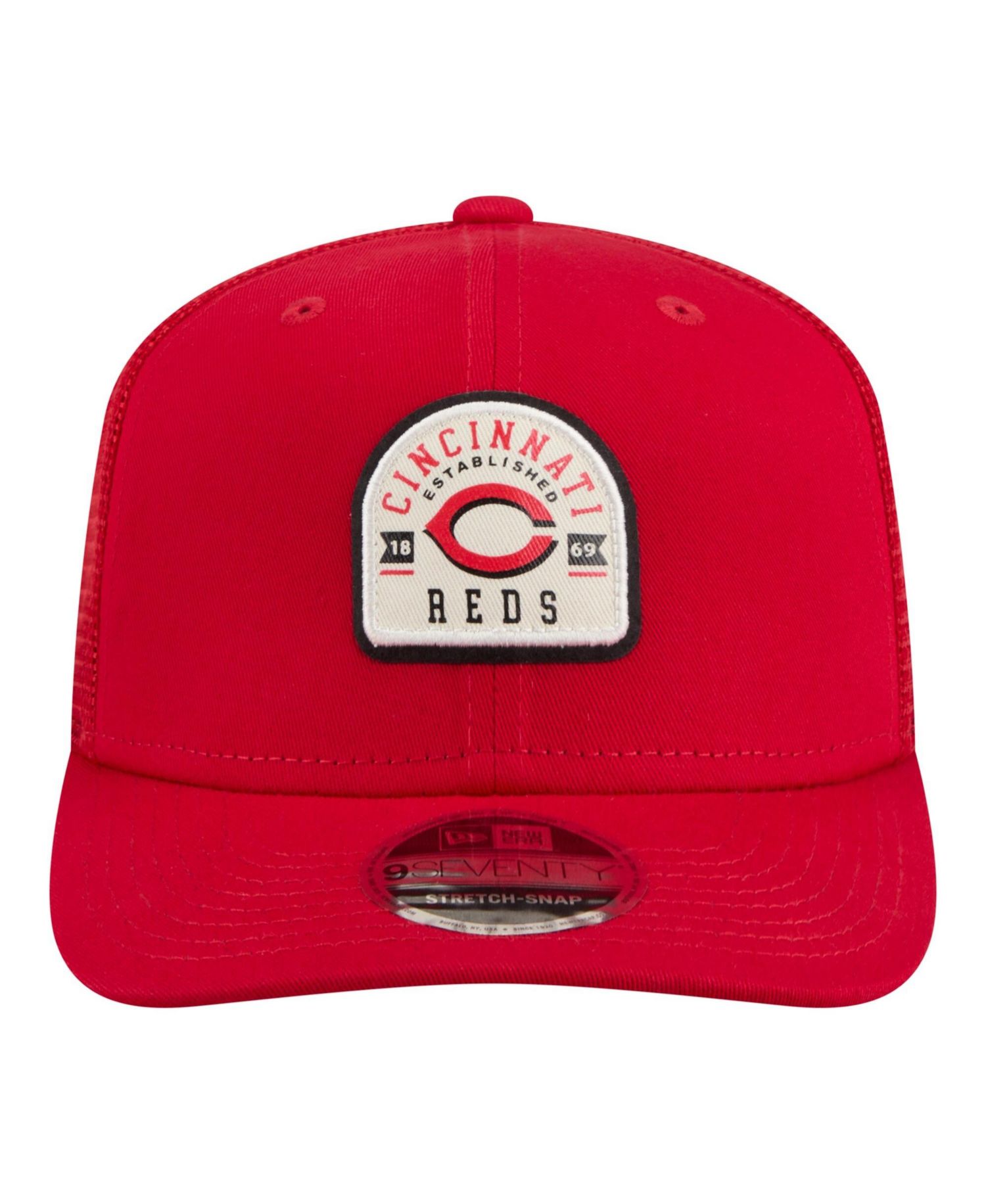 Men's Red Cincinnati Reds Contest 9SEVENTY Adjustable Trucker Hat
