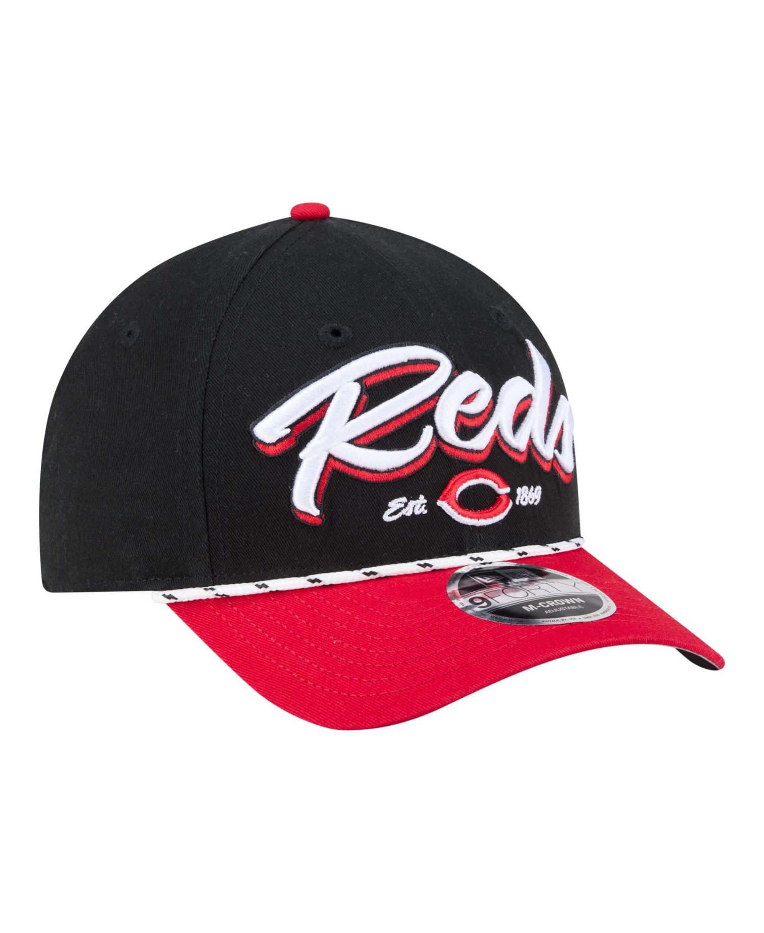 Men's Black/Red Cincinnati Reds Team Loyal 9FORTY M-Crown Adjustable Hat