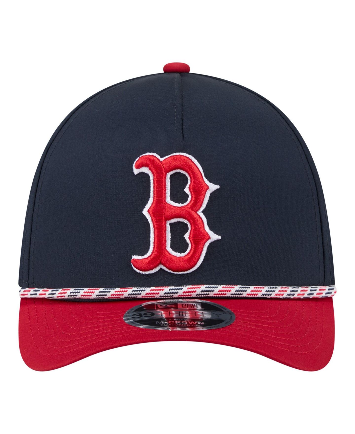 Мужская кепка New Era Navy/Red Boston Red Sox Rope M-Crown A-Frame 39THIRTY Flex Hat — фото 2